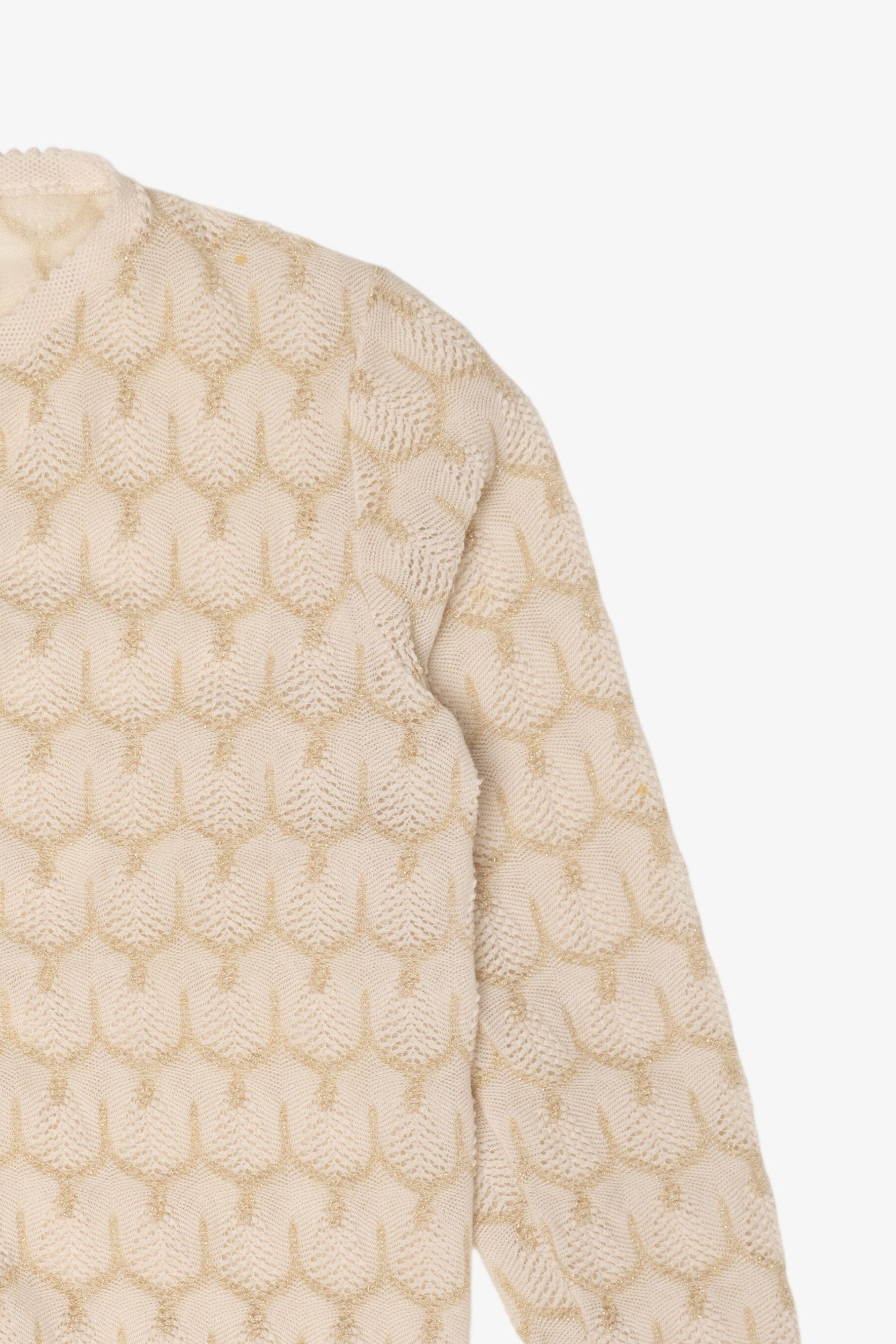 Vintage Ivory Fashion Elle Cardigan (1970s)