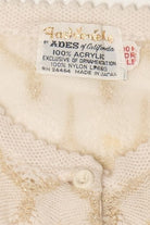 Vintage Ivory Fashion Elle Cardigan (1970s)