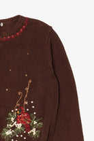 Vintage Dark Brown Sequin Cardinals Cardigan (1990s)