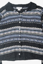 Vintage Kathy Ireland Fair Isle Cardigan (1990s)