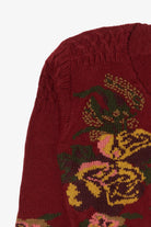 Vintage Burgundy Robin Sinkler Cardigan Sweater (1990s)