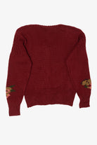 Vintage Burgundy Robin Sinkler Cardigan Sweater (1990s)