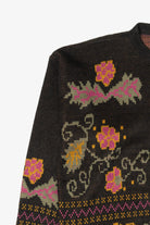 Vintage Floral Cardigan Sweater (1990s)