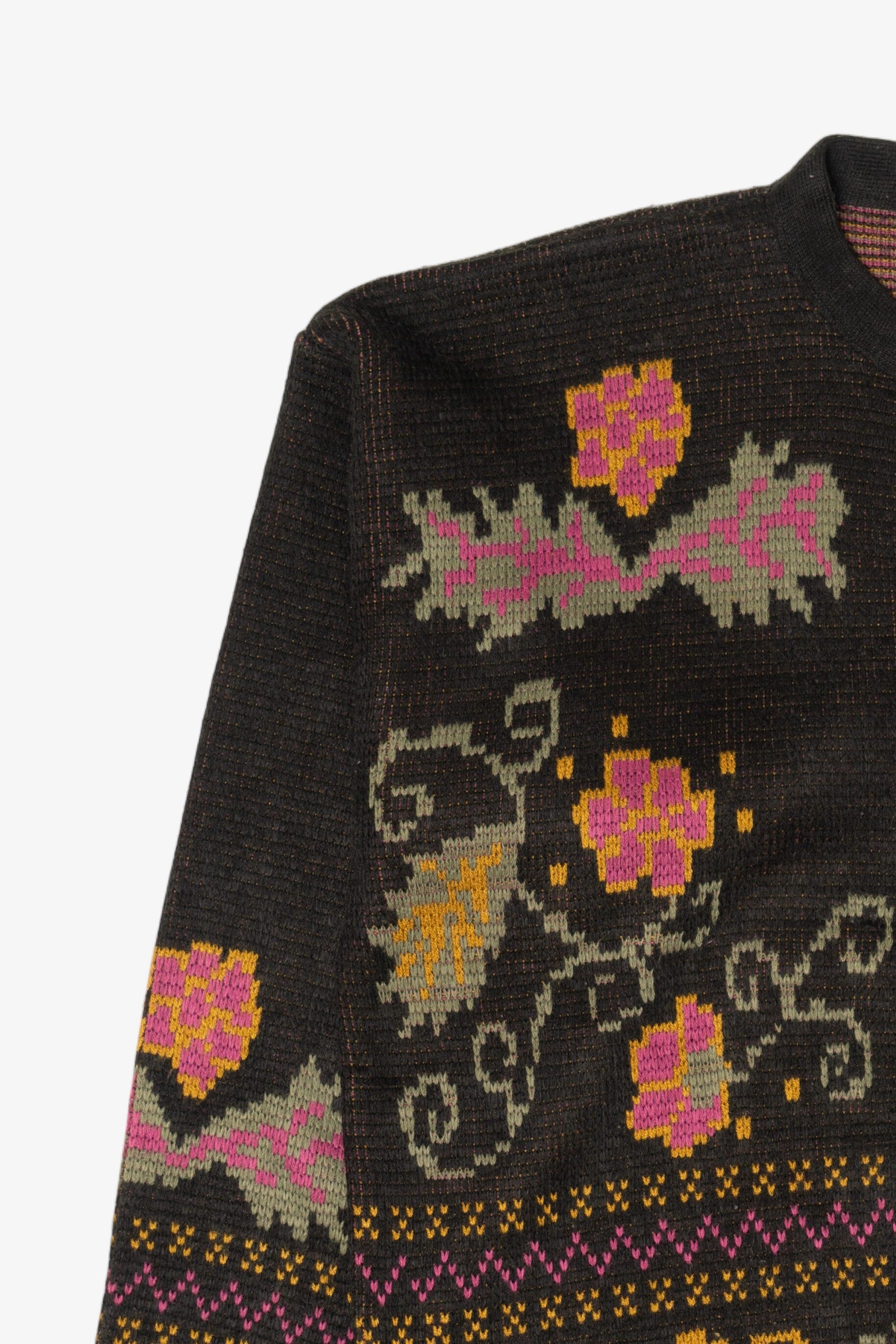 Vintage Floral Cardigan Sweater (1990s)