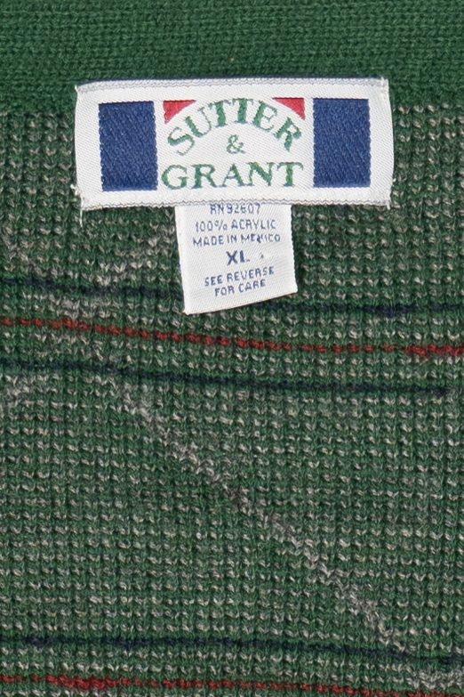 Vintage Green Sutter & Grant Cardigan Sweater (1990s)