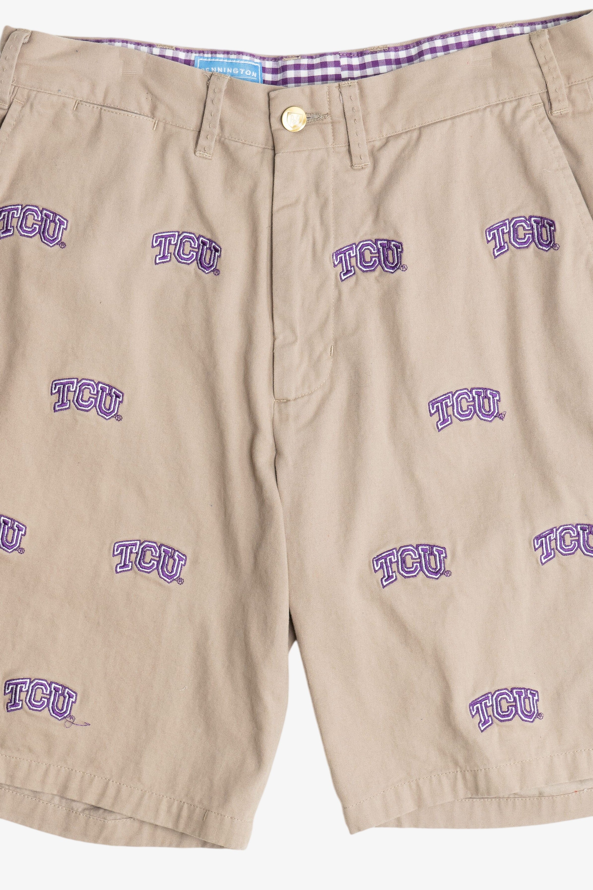 "TCU" Texas Christian University Embroidered Shorts (2010s)