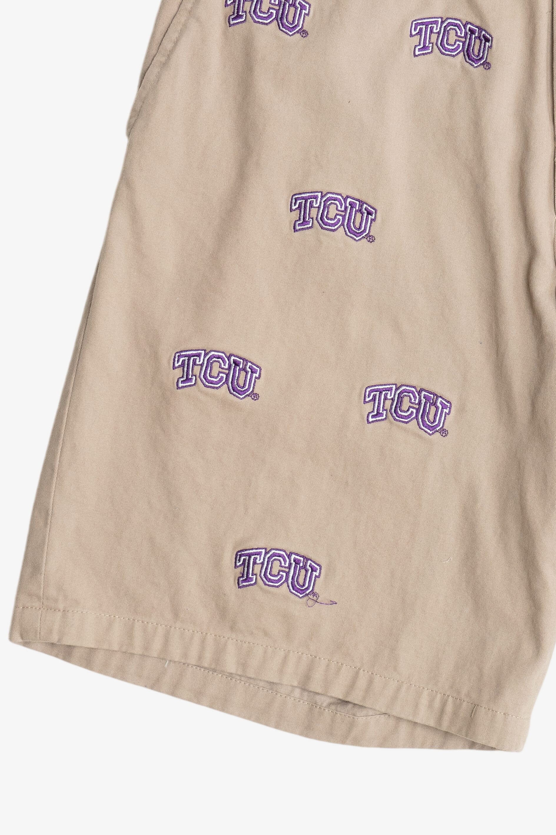 "TCU" Texas Christian University Embroidered Shorts (2010s)
