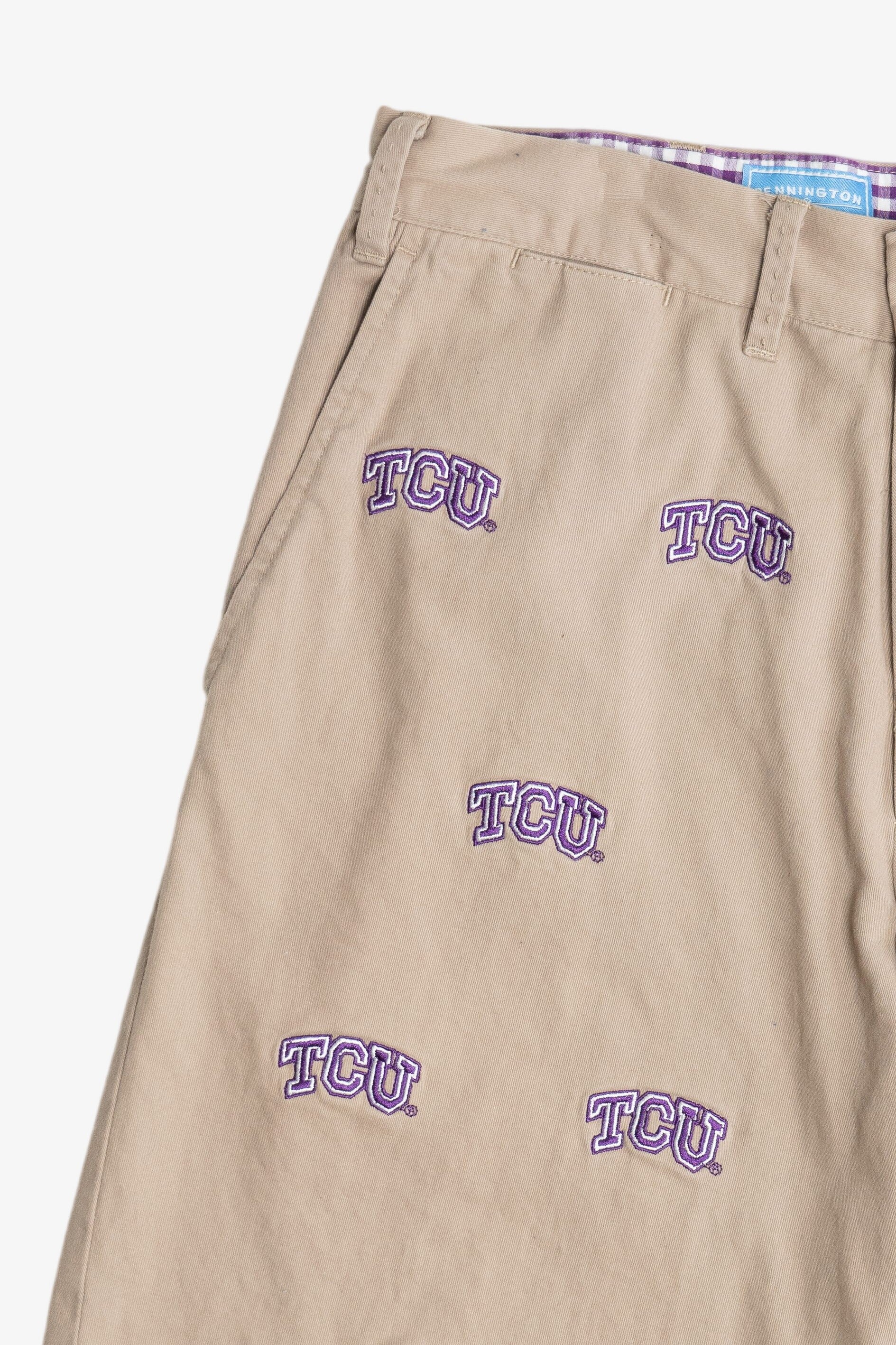 "TCU" Texas Christian University Embroidered Shorts (2010s)