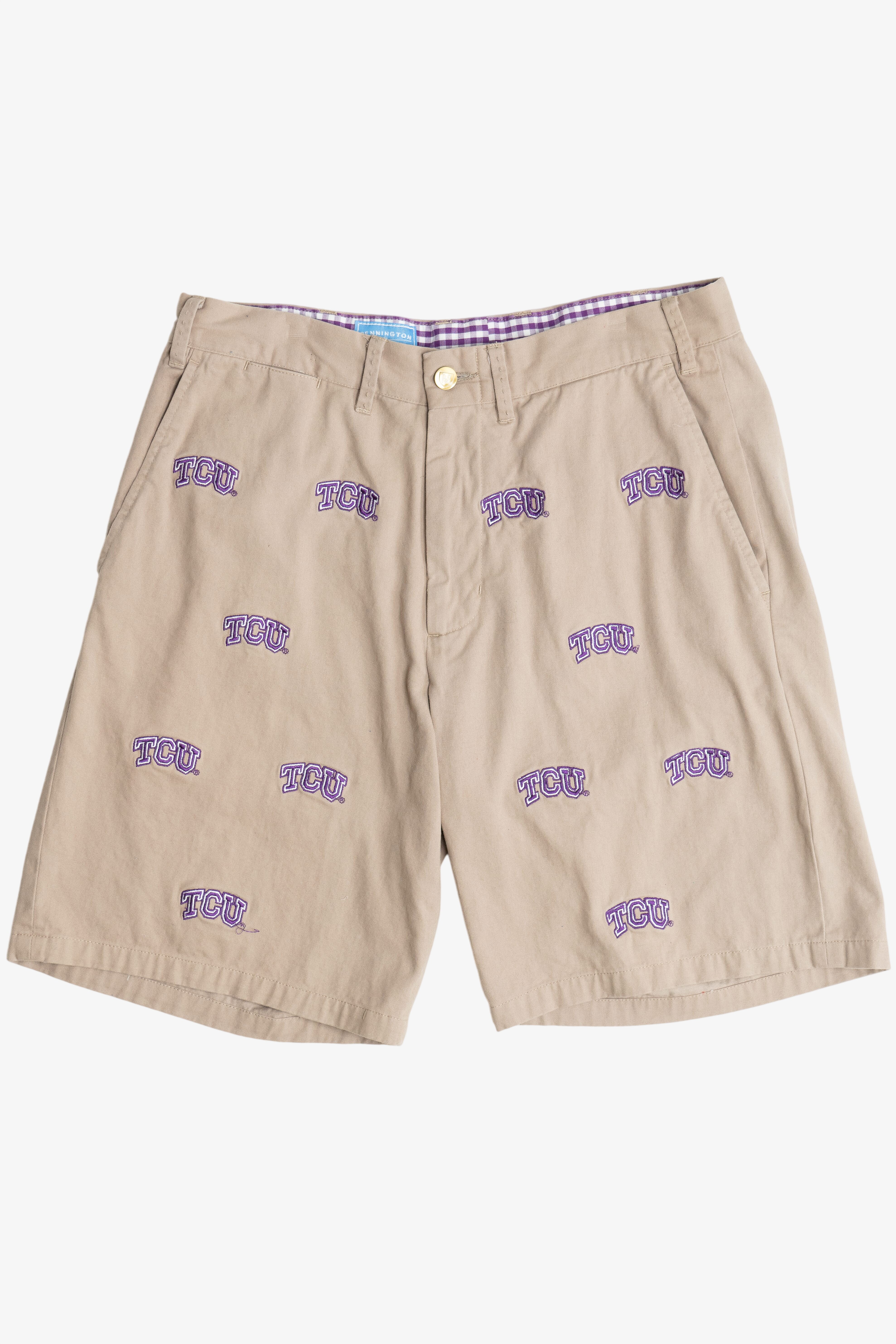 "TCU" Texas Christian University Embroidered Shorts (2010s)