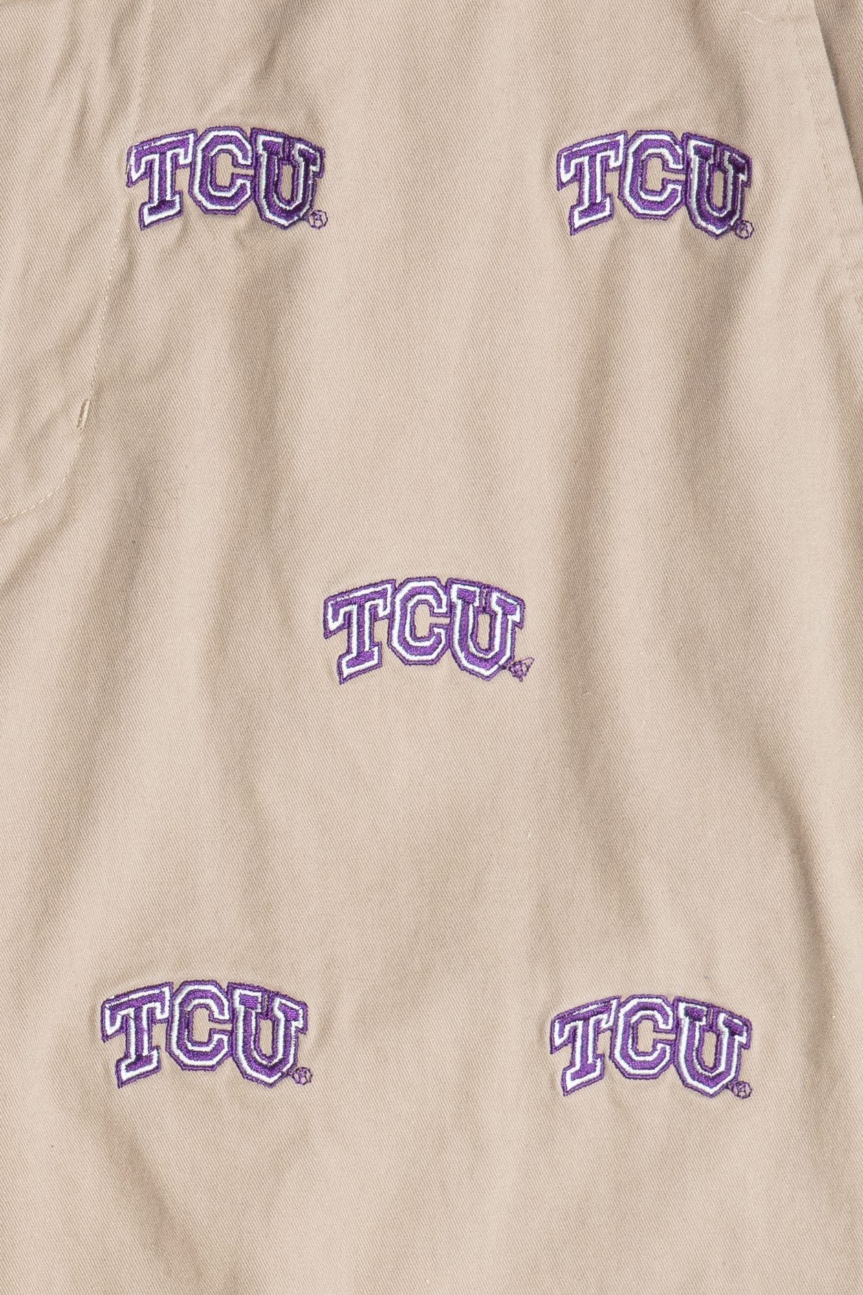 "TCU" Texas Christian University Embroidered Shorts (2010s)