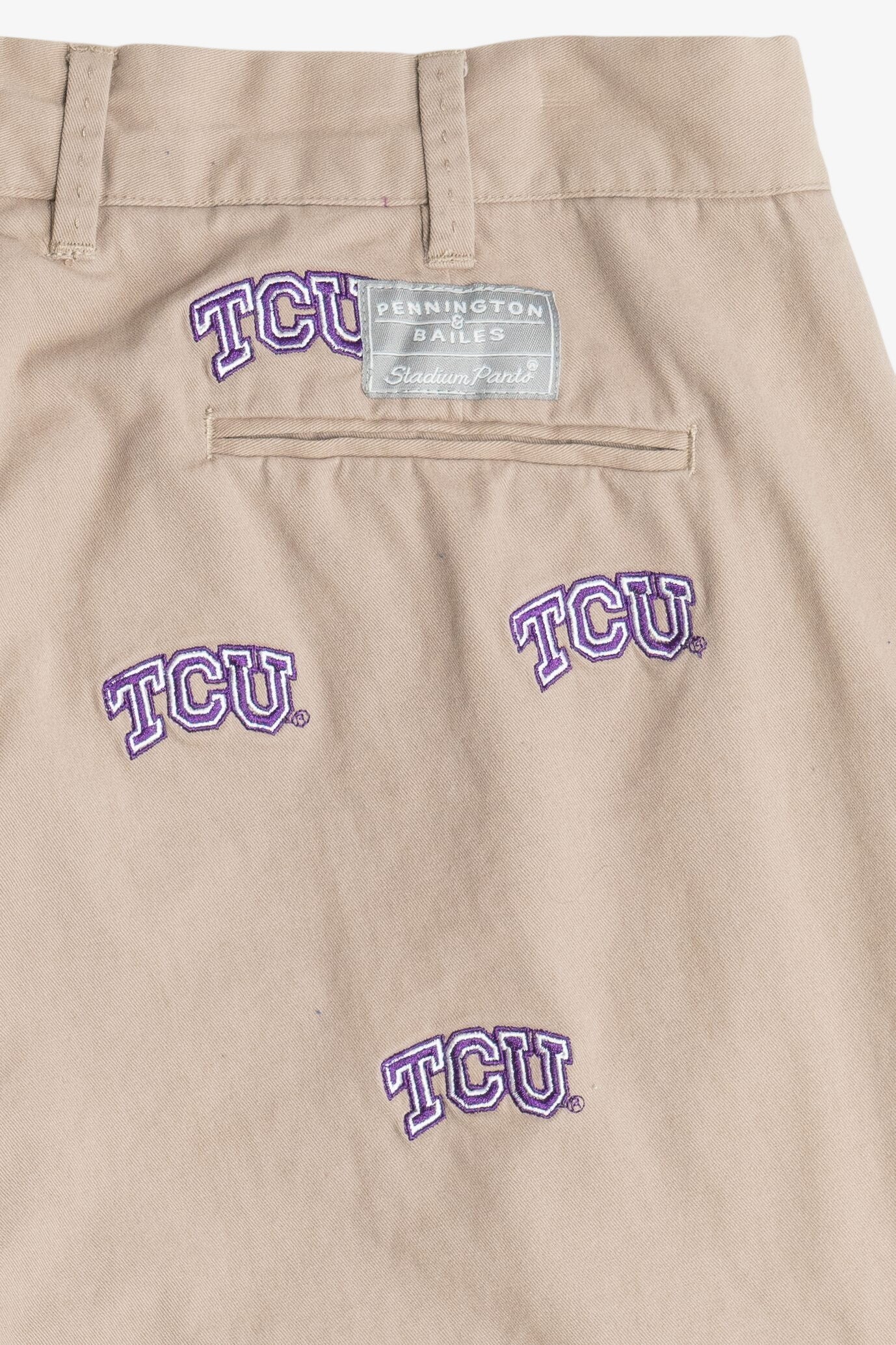 "TCU" Texas Christian University Embroidered Shorts (2010s)