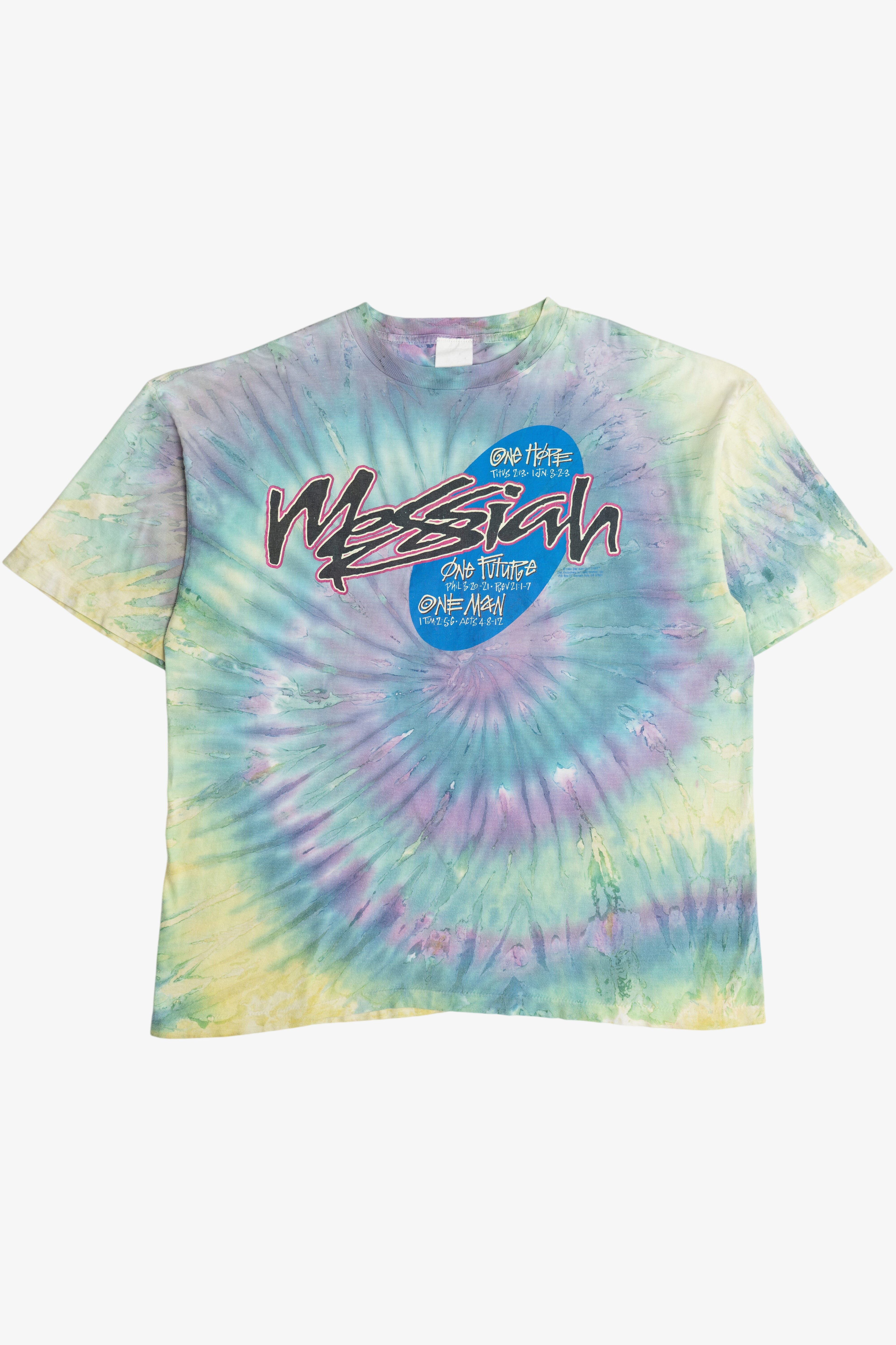 Vintage Messiah "One Hope One Future Man" Religious Tie Dye T-Shirt (2000s)