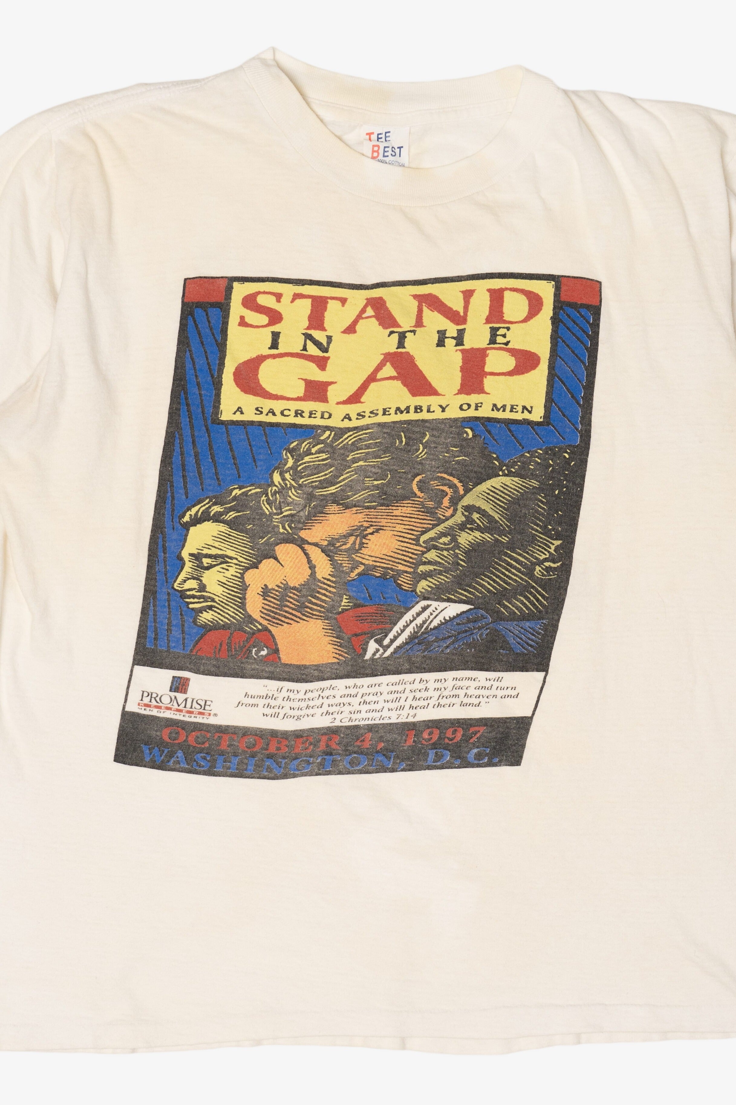 Vintage Promise Keepers "Stand In The Gap" Single Stitch T-Shirt (1990s)