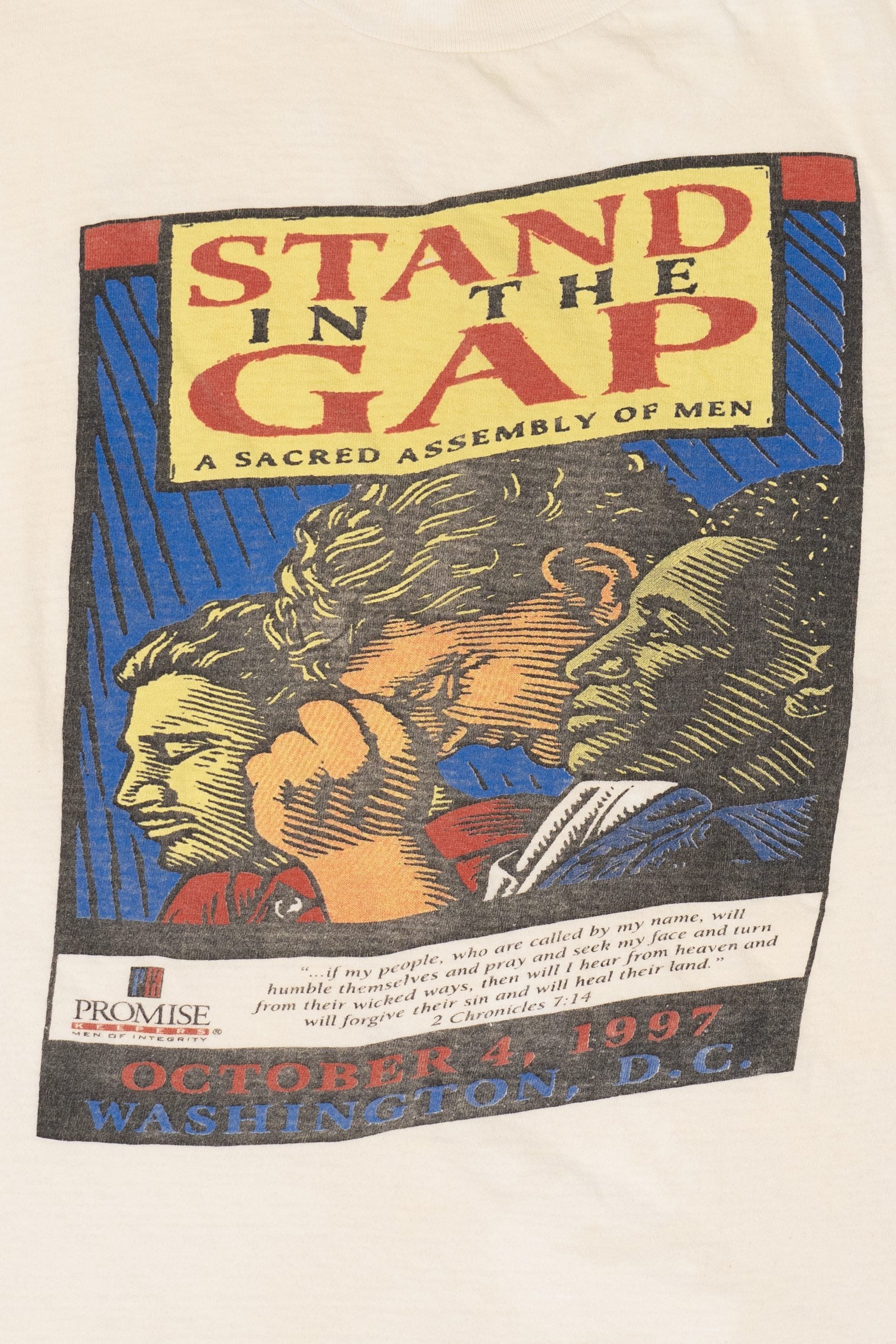 Vintage Promise Keepers "Stand In The Gap" Single Stitch T-Shirt (1990s)