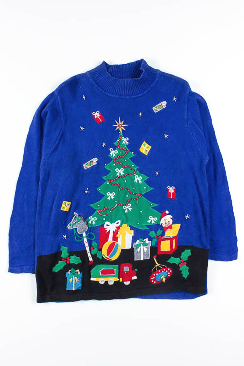 Blue Ugly Christmas Pullover 46540