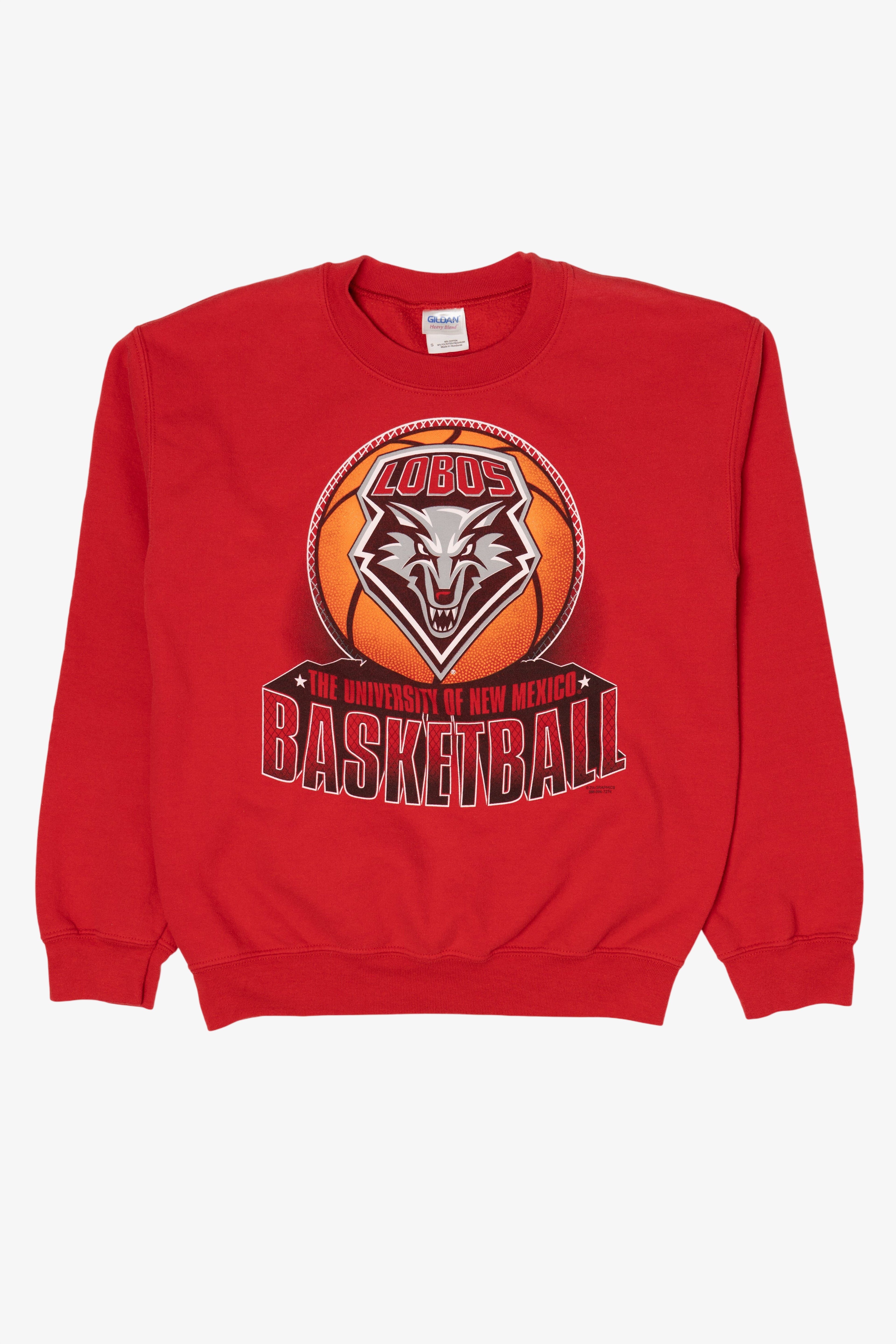 Red Lobos University Of New Mexico Basketball Sweatshirt (2010s)