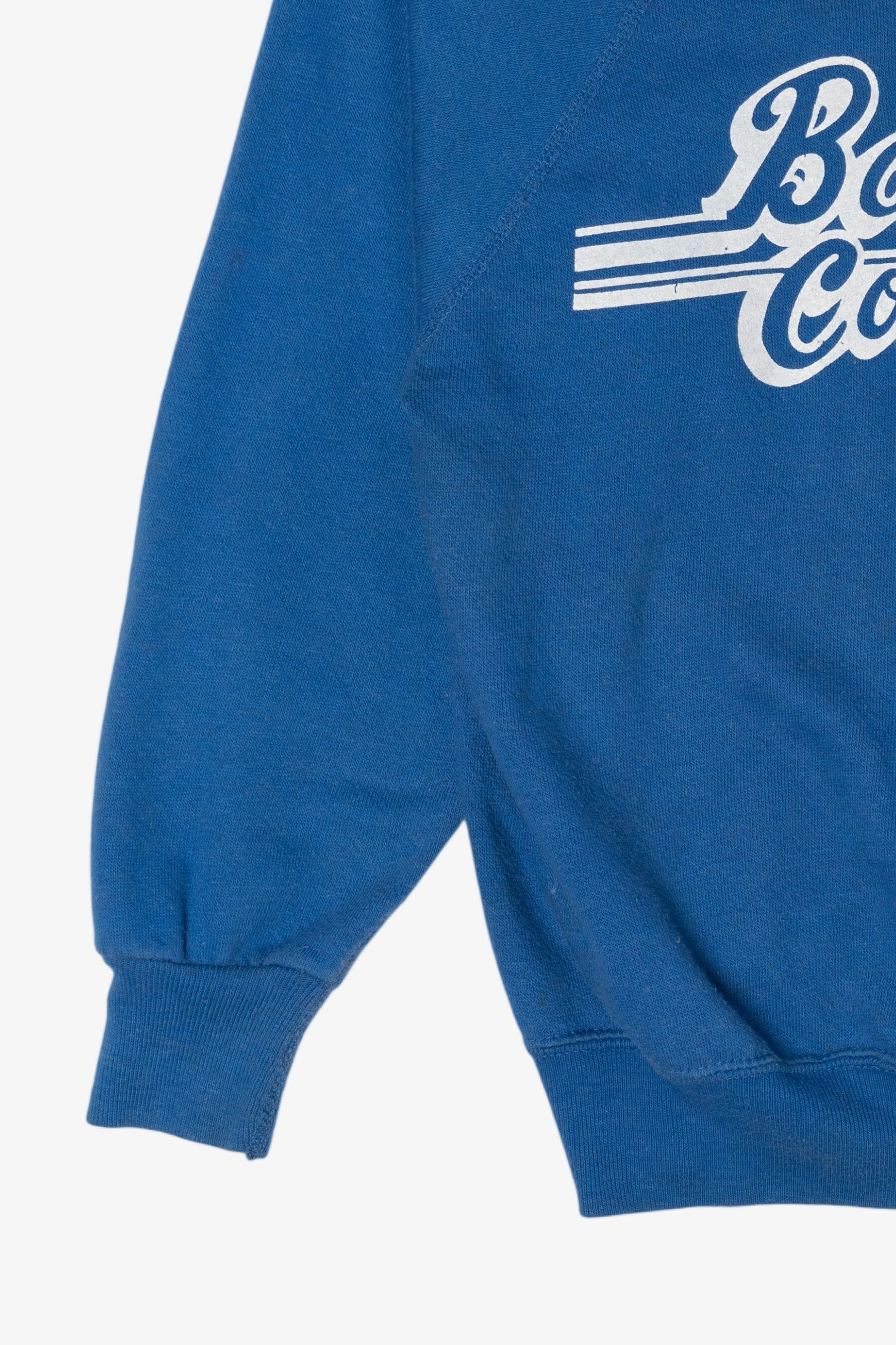 Vintage Blue Baruch College Raglan Sweatshirt (1990s)