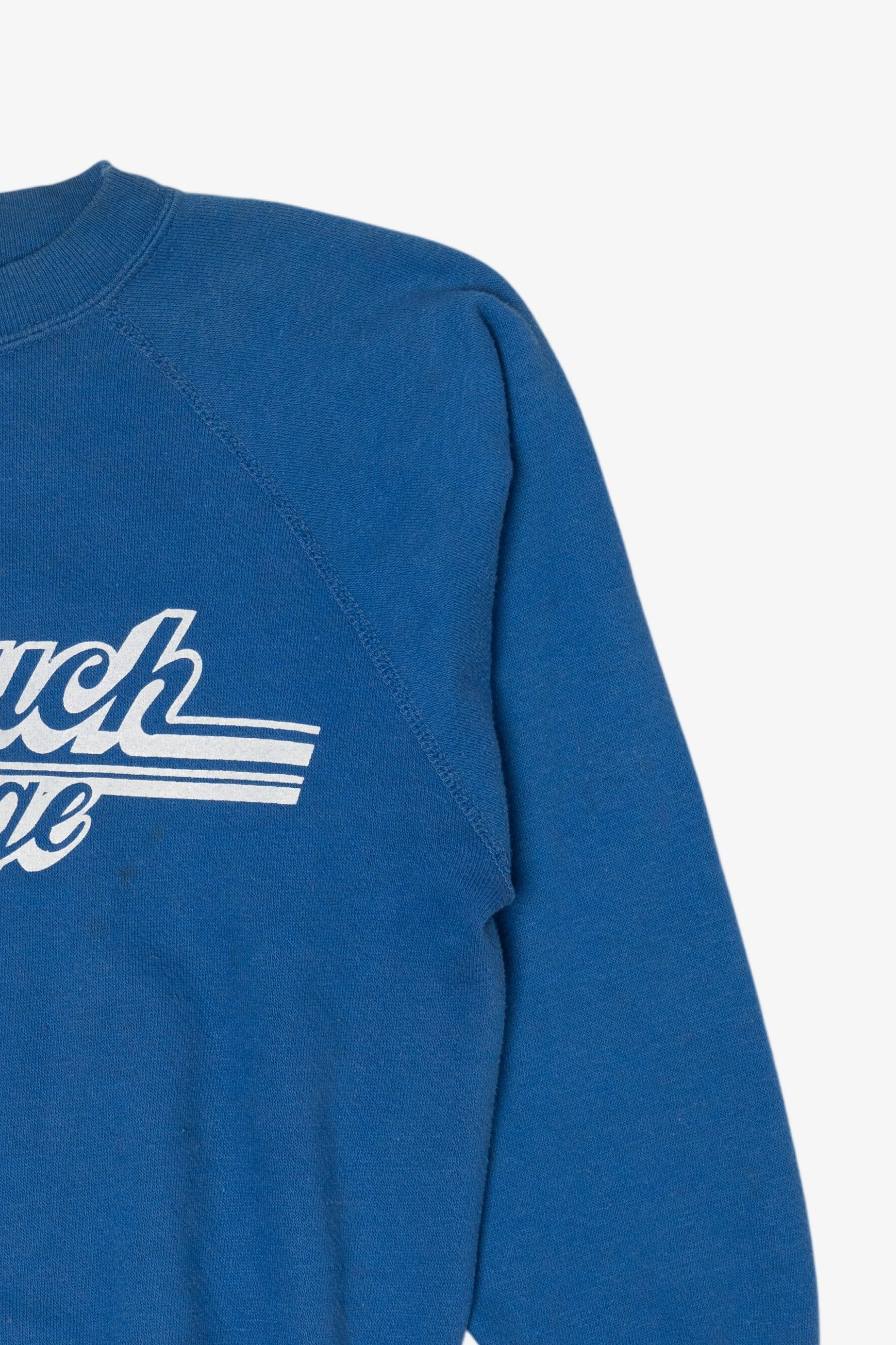 Vintage Blue Baruch College Raglan Sweatshirt (1990s)