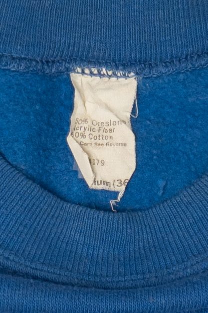 Vintage Blue Baruch College Raglan Sweatshirt (1990s)