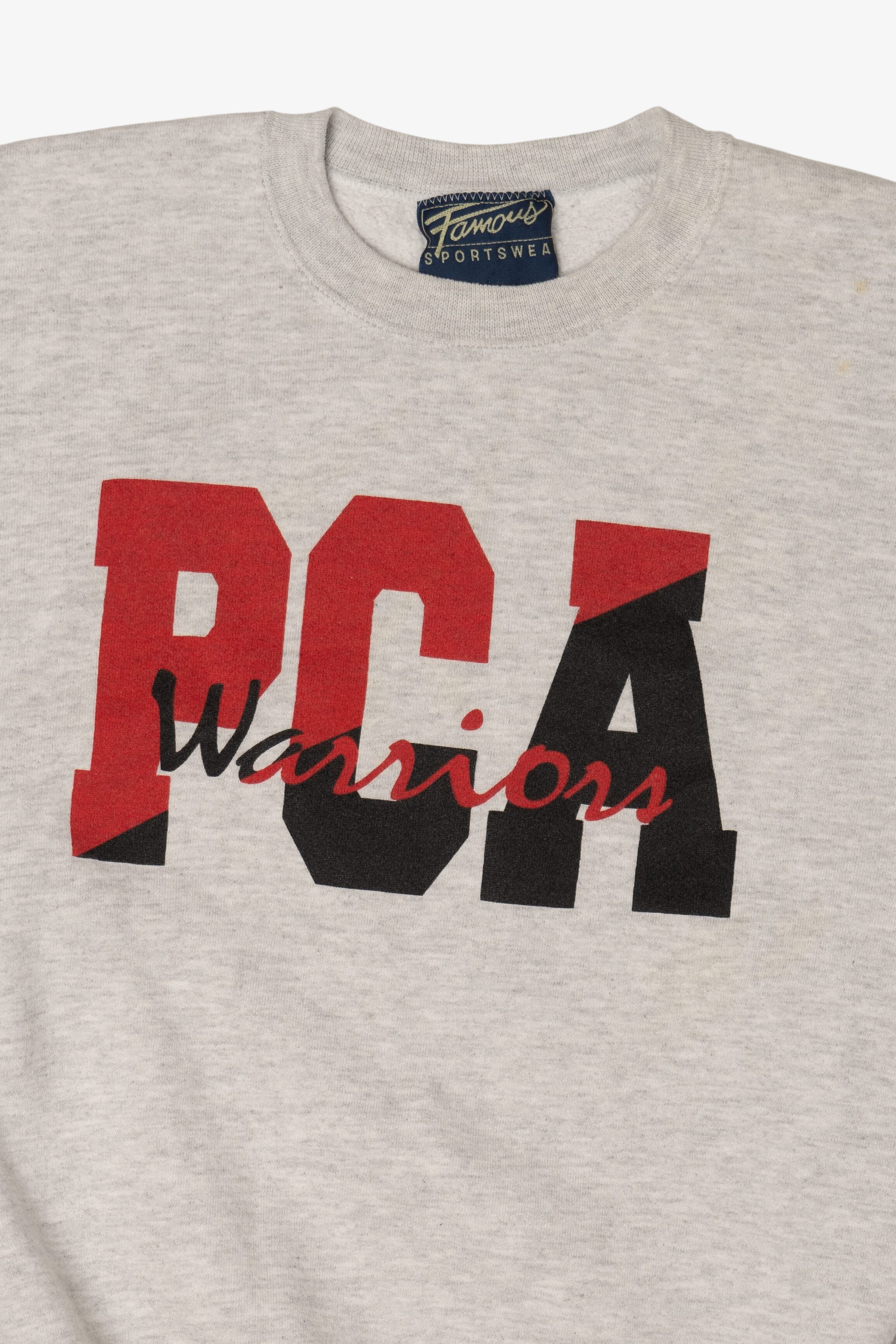 Vintage Light Gray PCA Warrior Sweatshirt (1990s)