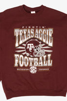 Burgundy Fightin' Texas Auggie Football Southeastern Conference Sweatshirt (2000s)