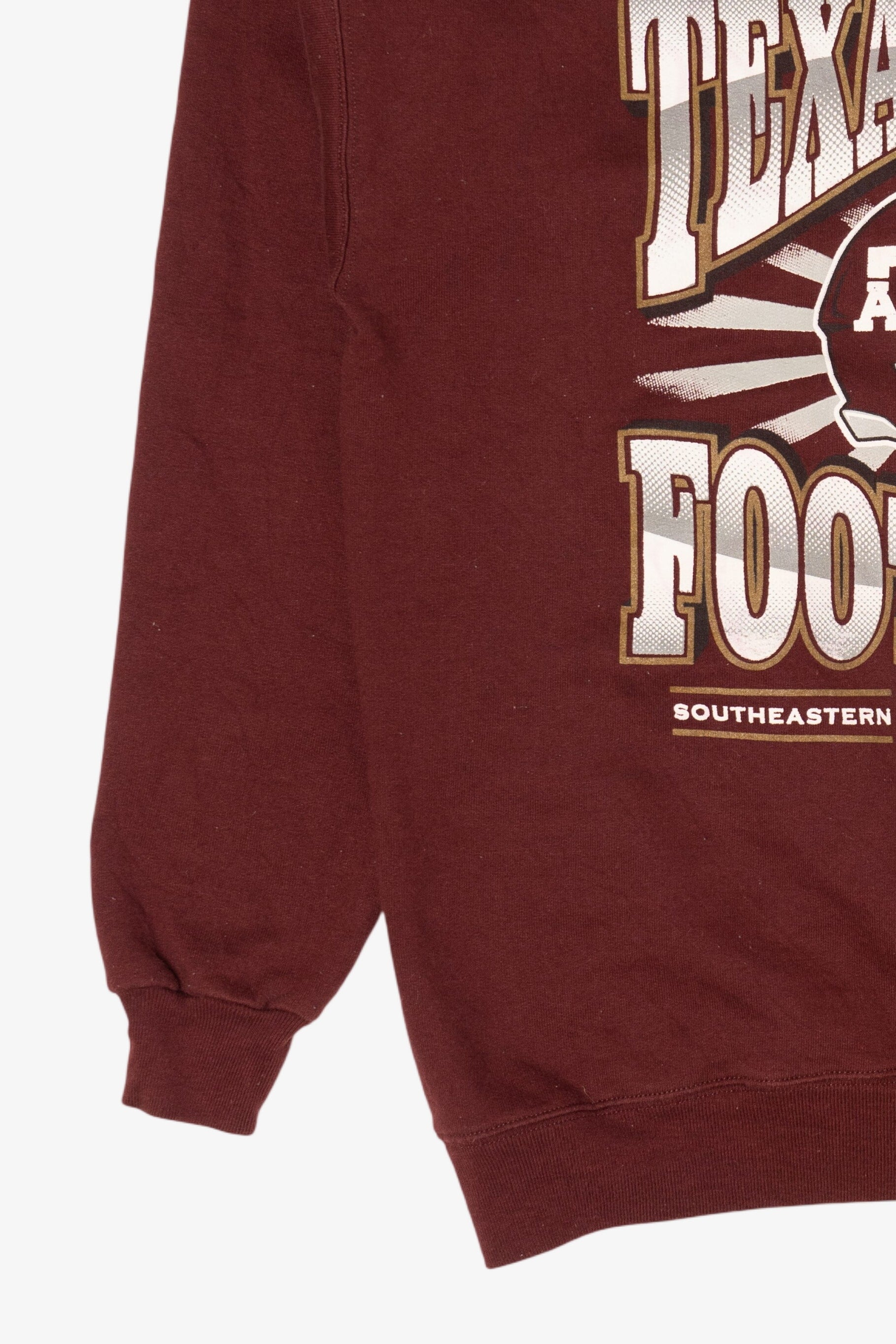 Burgundy Fightin' Texas Auggie Football Southeastern Conference Sweatshirt (2000s)