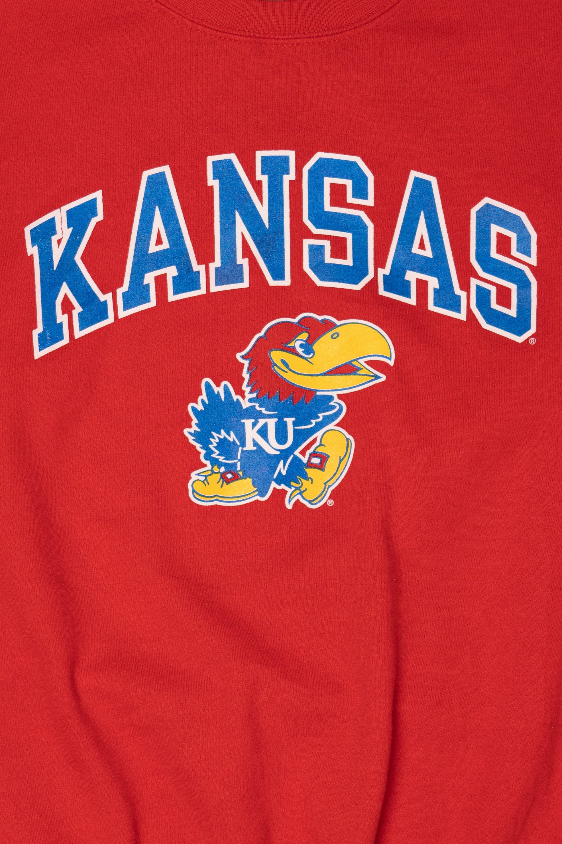 Red Kansas Jayhawks Sweatshirt (2010s)