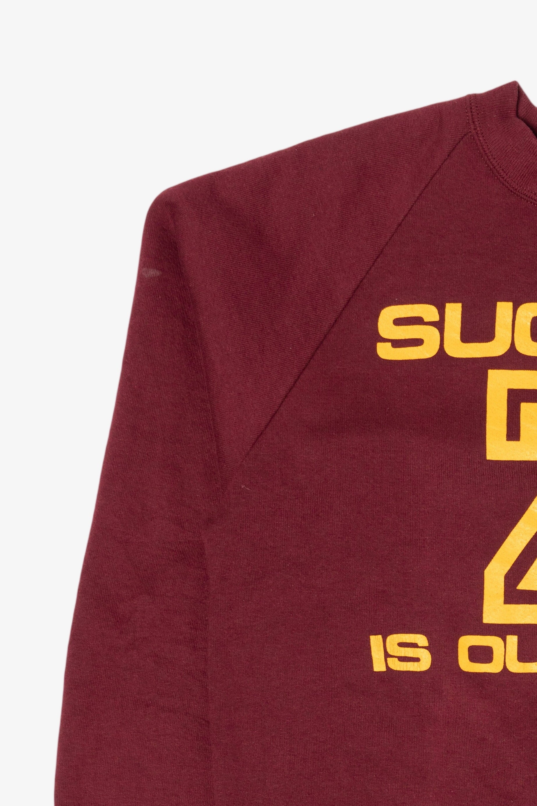 Vintage Burgundy "Success Is Our Game" Raglan Sweatshirt (1990s)