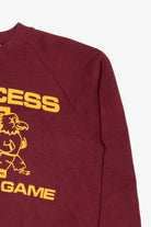 Vintage Burgundy "Success Is Our Game" Raglan Sweatshirt (1990s)