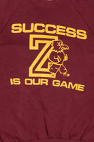 Vintage Burgundy "Success Is Our Game" Raglan Sweatshirt (1990s)