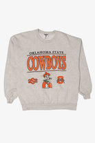 Vintage Light Gray Oklahoma State Cowboys Sweatshirt (1990s)