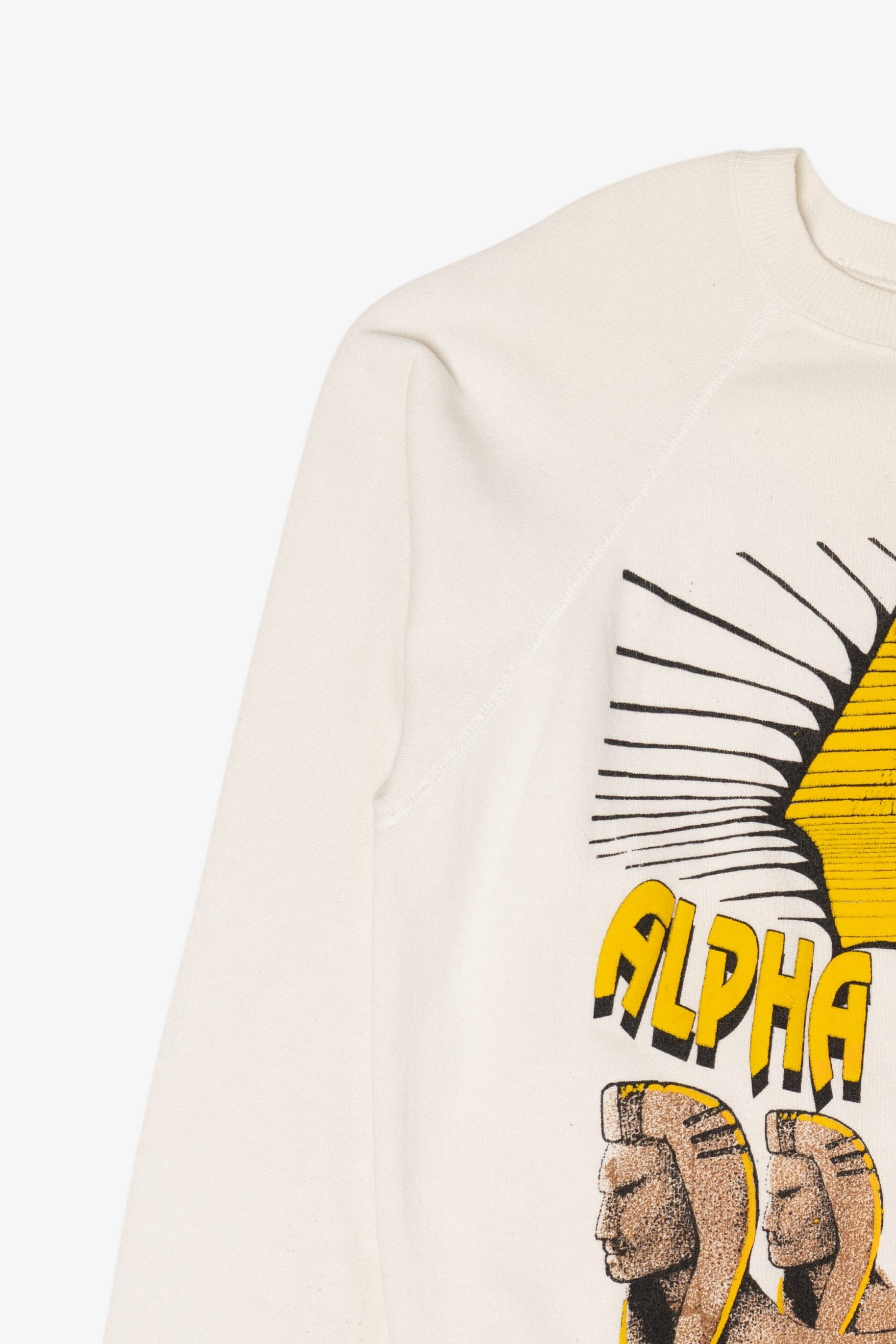 Vintage Alpha Phi Alpha Egyptian Pharaoh Raglan Sweatshirt (1990s)