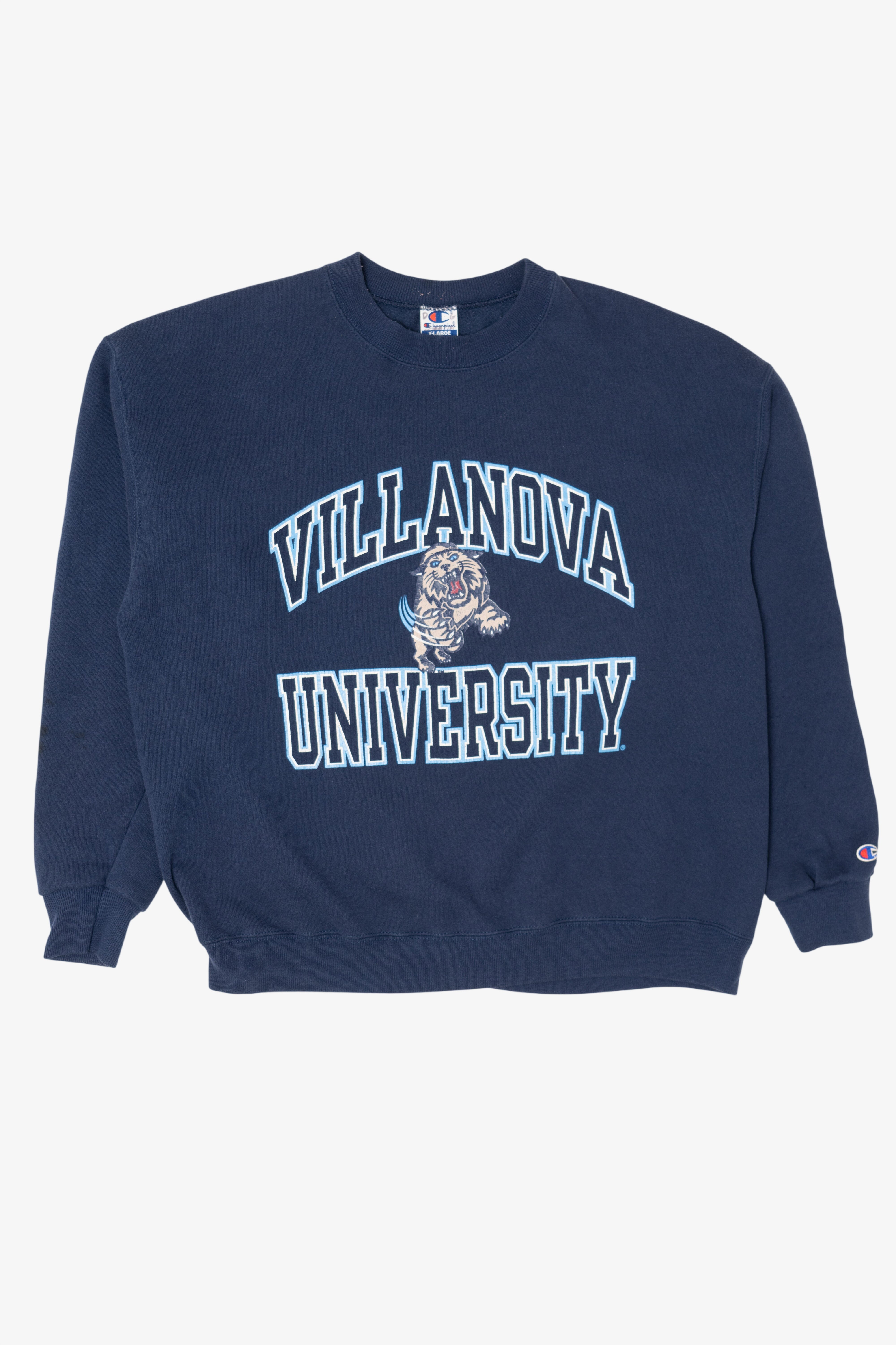 Vintage Navy Blue Villanova University Wildcat Sweatshirt (1990s)