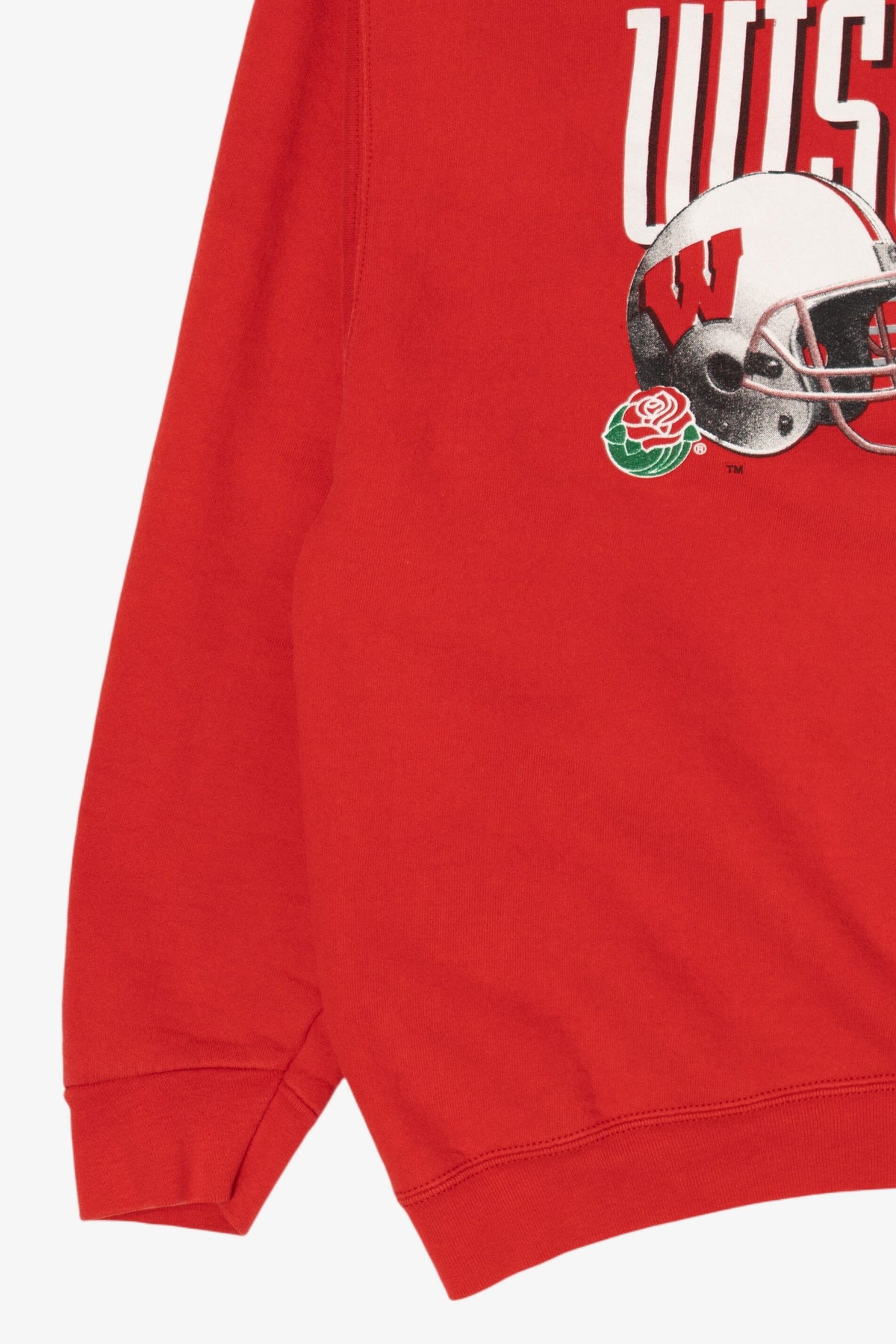 Vintage Red Wisconsin Badgers Rose Bowl Sweatshirt (1990s)
