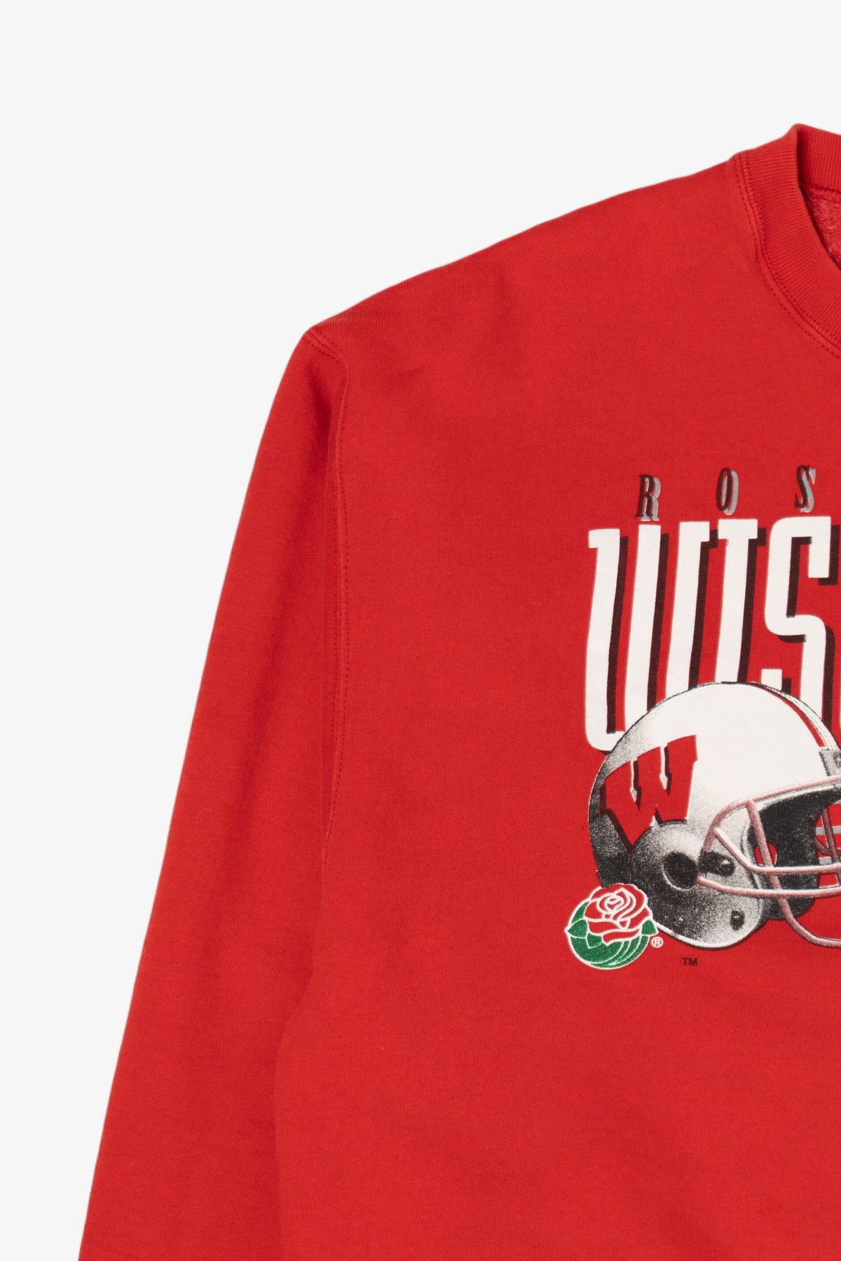 Vintage Red Wisconsin Badgers Rose Bowl Sweatshirt (1990s)
