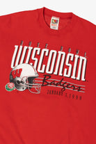 Vintage Red Wisconsin Badgers Rose Bowl Sweatshirt (1990s)