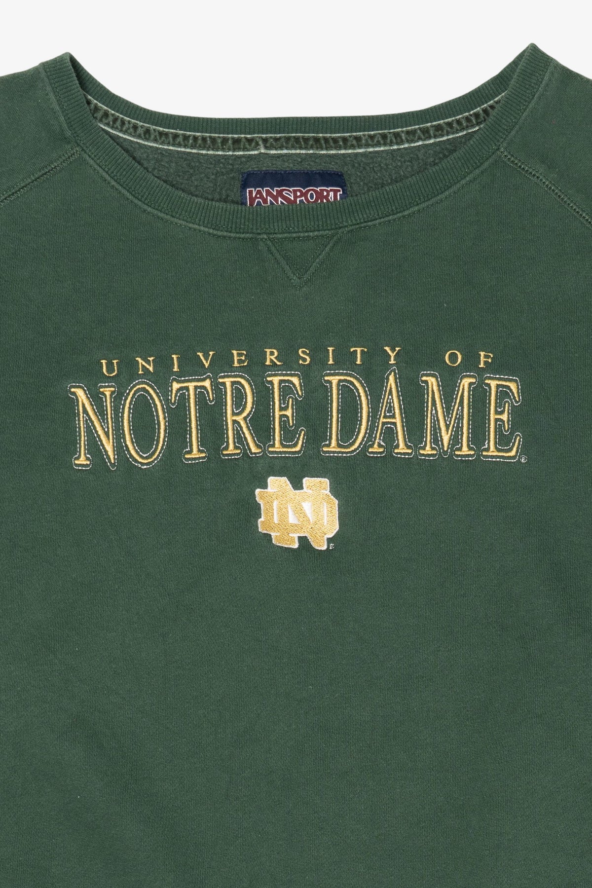 Vintage Green University Of Notre Dame Sweatshirt (1990s)