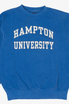 Vintage Blue Hampton University Sweatshirt (1990s)