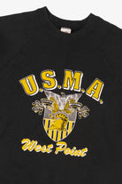 Vintage Black U.S.M.A West Point Raglan Sweatshirt (1990s)