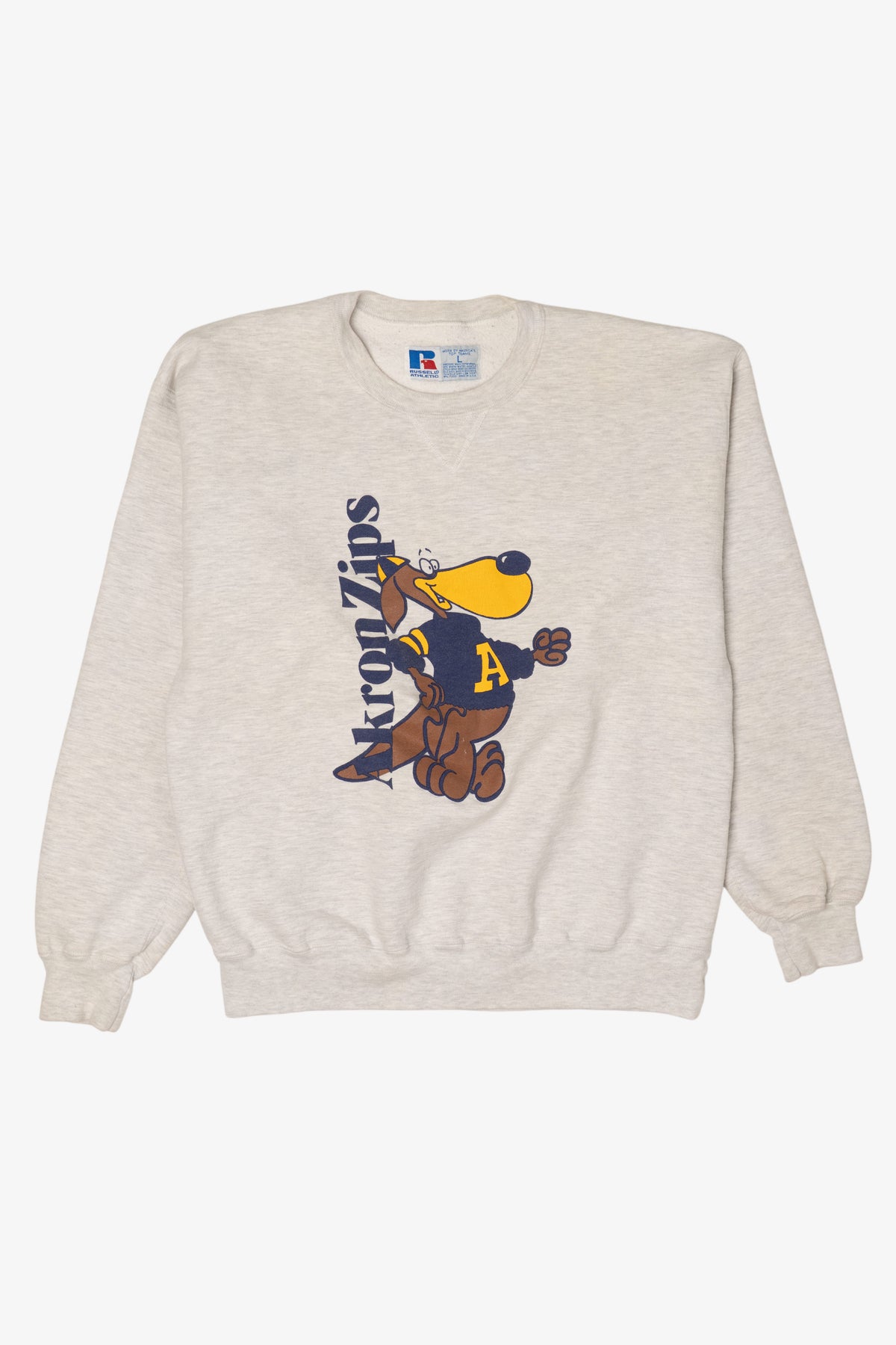 Vintage Gray University Of Akron Zips Sweatshirt (1990s)