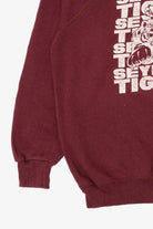 Vintage Burgundy Seymour Tigers Raglan Sweatshirt (1990s)