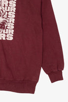 Vintage Burgundy Seymour Tigers Raglan Sweatshirt (1990s)