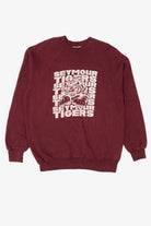 Vintage Burgundy Seymour Tigers Raglan Sweatshirt (1990s)