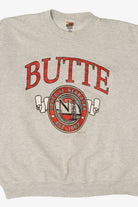 Vintage Distressed Light Gray "Butte" State Of Nebraska Sweatshirt (1990s)