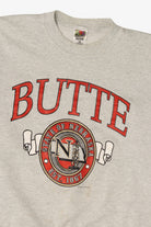 Vintage Distressed Light Gray "Butte" State Of Nebraska Sweatshirt (1990s)