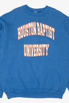 Vintage Blue Houston Baptist University Sweatshirt (1990s)