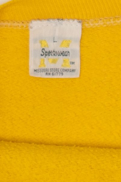 Vintage Yellow Missouri Tigers Sportswear Raglan Sweatshirt (1970s)