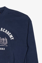 Vintage Navy Blue Notre Dame Academy Omaha Nebraska Distressed Sweatshirt (1990s)