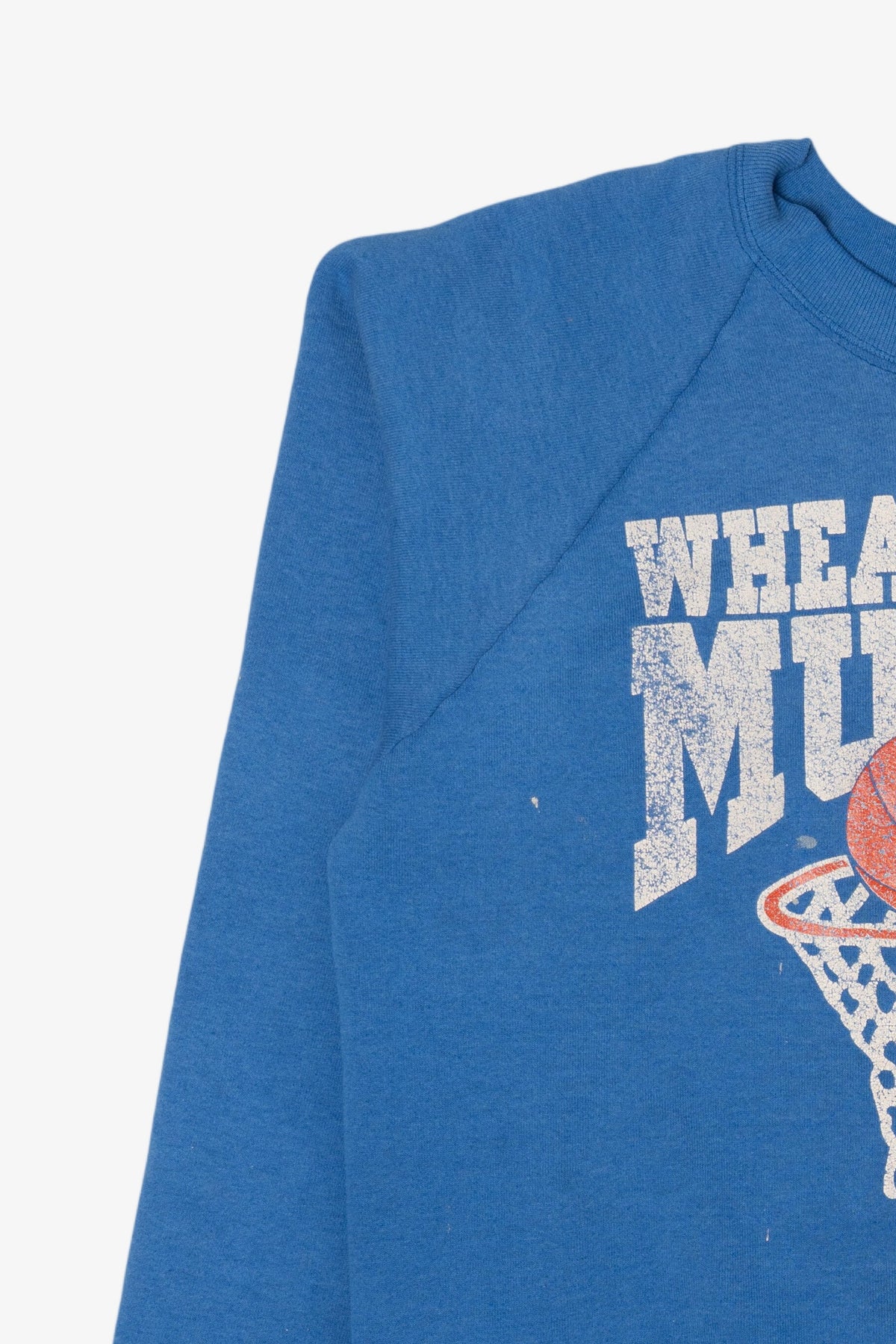 Vintage Blue Wheatland Mules Basketball Raglan Sweatshirt (1990s)