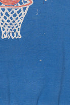 Vintage Blue Wheatland Mules Basketball Raglan Sweatshirt (1990s)